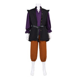 Déguisement Ensemble Gilet Rétro de Chevalier Médiéval Européen Violet Homme