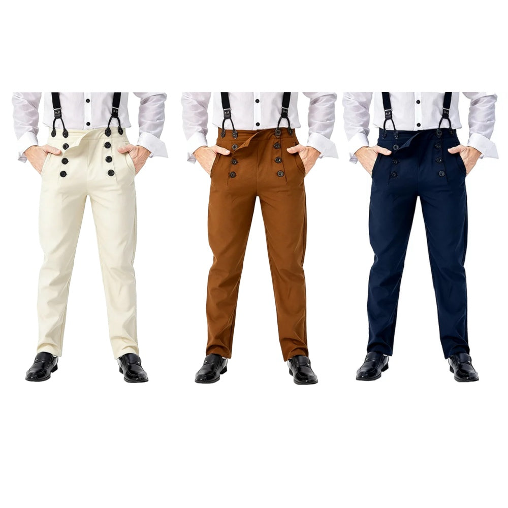 Déguisement Homme Pantalon Cargo Rétro Steampunk Médiéval Costume