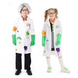 Déguisement Homme de Science Fou Veste+Robe Tenue Enfant pour Journée Mondiale du Livre