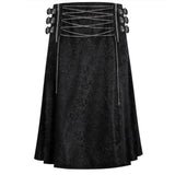 Déguisement Jupe Noire Médiévale Sombre Steampunk Rétro Gothique Rock Heavy Metal Homme