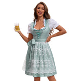 Déguisement Robe de Servante Verte de l'Oktoberfest de Munich Femme