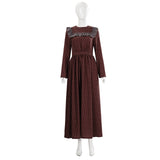 Déguisement Robe de Soubrette Champêtre Marron Prairie Femme