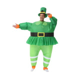 Déguisement Adulte Gonflable Costume Vert pour Fête de La Saint-Patrick
