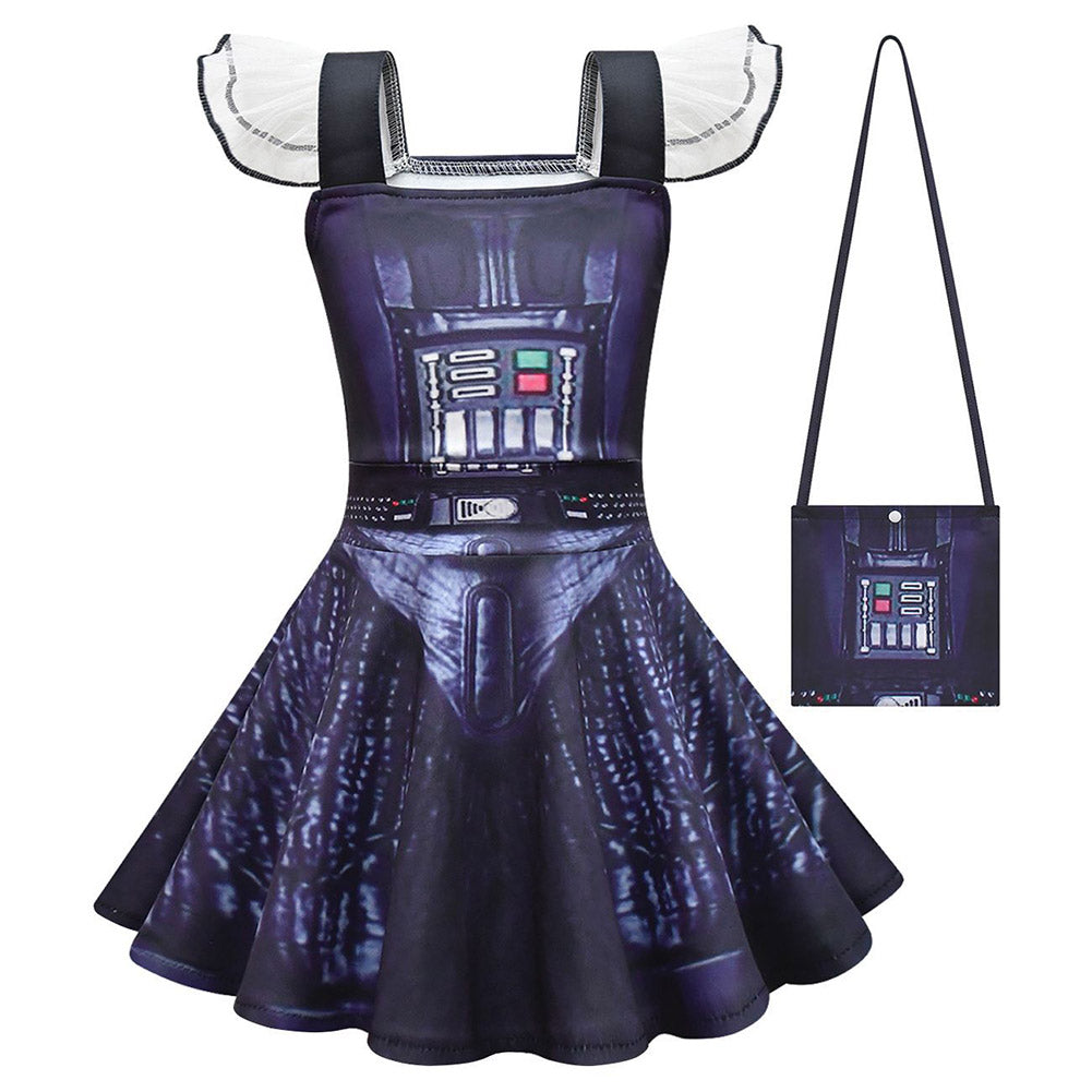 Déguisement Fille La Guerre des Étoiles Stormtrooper/Darth Vader Robe Costume d'Halloween