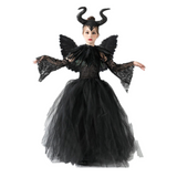 Déguisement Fille Maléfique TuTu Robe Costume Halloween