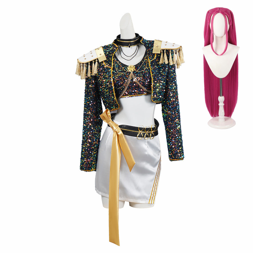 Déguisement Enfant KPop Demon Hunters Huntrix Golden Tenue Noire Costume