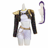 Déguisement Enfant KPop Demon Hunters Huntrix Golden Tenue Noire Costume