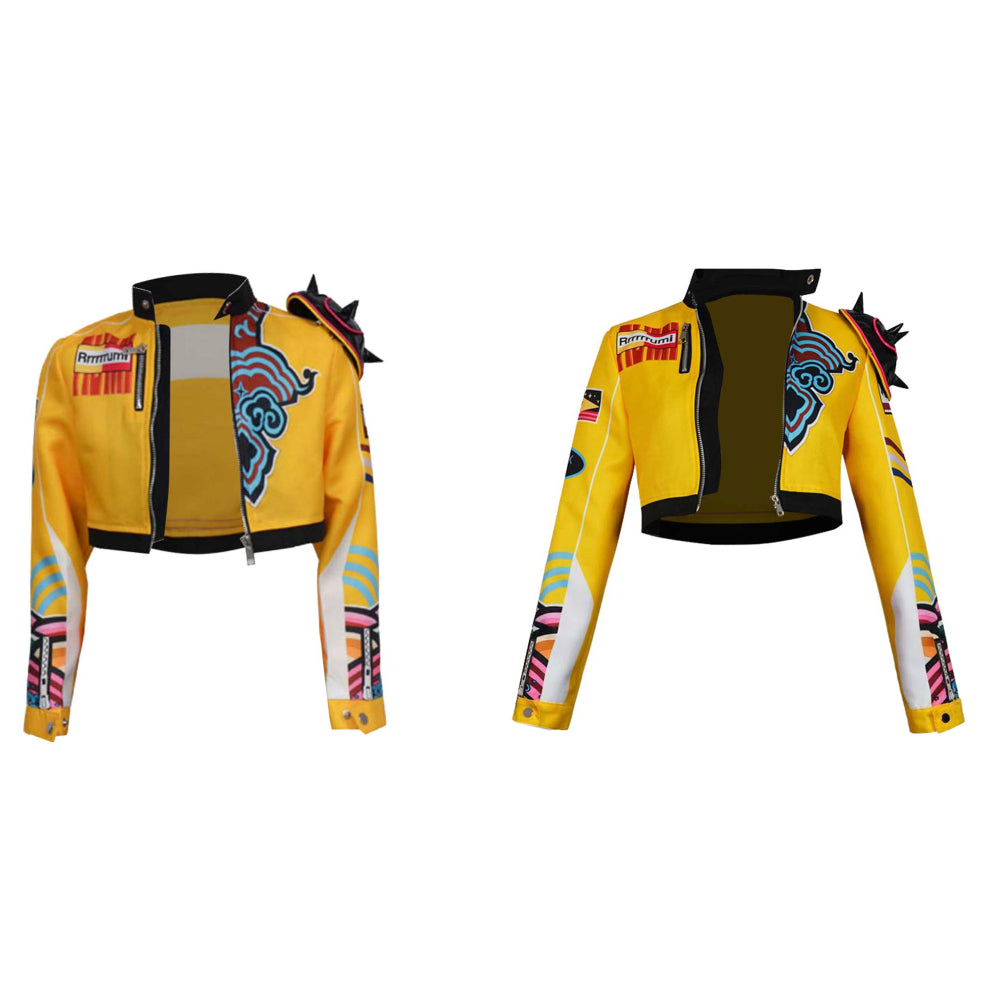 Déguisement Enfant&Adulte KPop Demon Hunters(2025) Huntrix Rumi Veste Jaune Costume