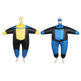 Déguisement Invincible Saison 3(2025) Mark Grayson Gonflable Combinaison Jaune/Bleue Costume d'Halloween