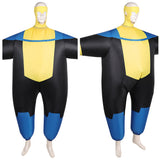 Déguisement Invincible Saison 3(2025) Mark Grayson Gonflable Combinaison Jaune/Bleue Costume d'Halloween