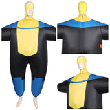 Déguisement Invincible Saison 3(2025) Mark Grayson Gonflable Combinaison Jaune/Bleue Costume d'Halloween
