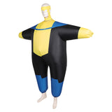 Déguisement Invincible Saison 3(2025) Mark Grayson Gonflable Combinaison Jaune/Bleue Costume d'Halloween