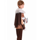 Déguisement Guerrier Viking Médiéval Tenue Marron pour Adulte et Enfant