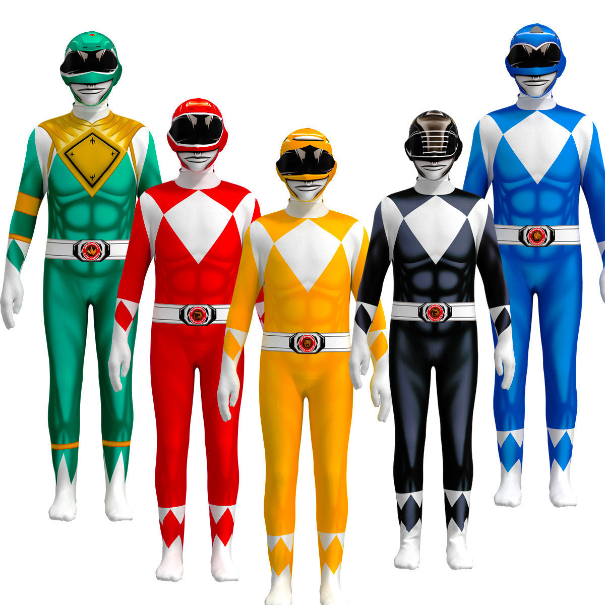 Power Rangers Ico File Déguisement Enfant/Adulte Power Ranger Combinaison Costume ...