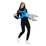 Déguisement Pierre-Papier-Ciseaux Jeu de Mains Drôle Costume 3 Pièces Pour Halloween