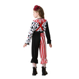 Déguisement Fille Ensemble de Poupée Clown Effrayant de Cirque Pour Halloween