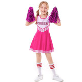 Déguisement Enfant Pom Pom Girls Cheerleading Tenue Costume Pour la Danse