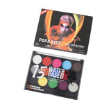 Accessoire Peinture Corporelle Hydrosoluble pour Maquillage Scénique Halloween 15 Couleurs