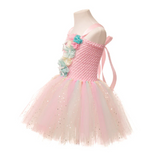 Déguisement Fille Princess Sirène Tutu Robe Costume Rose