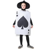 Déguisement Cartes à Jouer Costume Couvre+Couvre-chef Tenue Adulte et Enfant