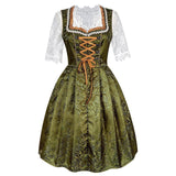 Déguisement Robe Traditionnelle Bavaroise Verte Allemande Femme