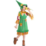 Déguisement Fille Épouvantail Robe Verte Costume pour Pâques