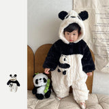 Déguisement Enfant Bébé Panda Crawlwear Costume pour Halloween