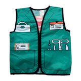 Déguisement Enfant Gilet de Pompier/Police/Médecin Uniforme Professionnel Costume