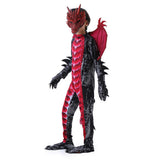 Déguisement Garçon Dragon Dinosaure Combinaison Rouge/Bleu pour Halloween