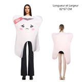 Déguisement Adulte Dent et Carie Costume Amusant Pour Halloween