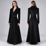 Déguisement Femme Veste Trench en Velours Rouge/Bleu/Noir Costume Vintage Médiéval