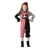 Déguisement Fille Ensemble de Poupée Clown Effrayant de Cirque Pour Halloween