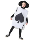 Déguisement Cartes à Jouer Costume Couvre+Couvre-chef Tenue Adulte et Enfant