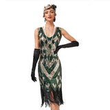 Déguisement 1920S Vintage Sequin Fringe Robe Gatsby Party Disco Costume