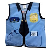 Déguisement Enfant Gilet de Pompier/Police/Médecin Uniforme Professionnel Costume