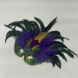 Masque en Plumes d'Autruche de Venise Pour Halloween Party