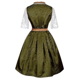 Déguisement Robe Traditionnelle Bavaroise Verte Allemande Femme