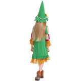 Déguisement Fille Épouvantail Robe Verte Costume pour Pâques