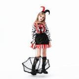 Déguisement Fille Ensemble de Poupée Clown Effrayant de Cirque Pour Halloween