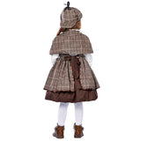 Déguisement Détective Sherlock Holmes Tenue Brune Fille pour Journée Mondiale du Livre