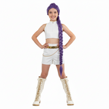 Déguisement Enfant KPop Demon Hunters Huntrix Rumi Mira Zoey What It Sounds Like Tenue Costume