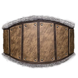 Accessoire Adulte Ceinture en Cuir à Bord Brut Viking Nordique Vintage