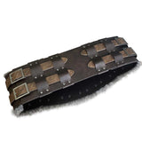 Accessoire Adulte Ceinture en Cuir à Bord Brut Viking Nordique Vintage