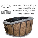 Accessoire Adulte Ceinture en Cuir à Bord Brut Viking Nordique Vintage