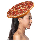 Accessoire Adulte Chapeau Imprimé Numériquement Pizza pour Halloween Carnaval