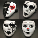 Accessoire Adulte Horror Masque Blanc pour Halloween Carnaval 4 Pièces