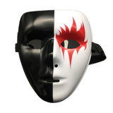 Accessoire Adulte Horror Masque Blanc pour Halloween Carnaval 4 Pièces