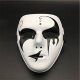 Accessoire Adulte Horror Masque Blanc pour Halloween Carnaval 4 Pièces