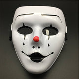 Accessoire Adulte Horror Masque Blanc pour Halloween Carnaval 4 Pièces