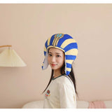 Accessoire Adulte Pharaon Égyptien Casque Chapeau pour Halloween Carnaval